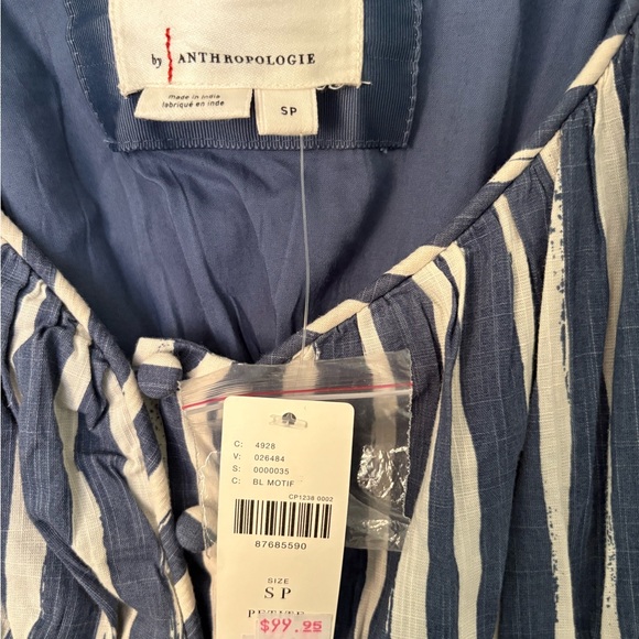 Anthropologie Long Sleeved Sweetheart Midi Dress - Picture 4 of 5